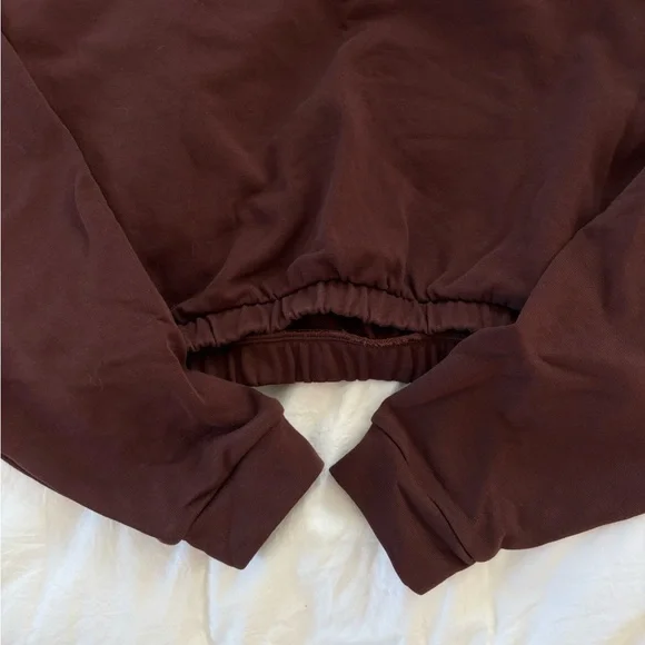 Gymshark Whitney Simmons Brown Long Sleeve Cropped Sweater - Picture 5 of 8